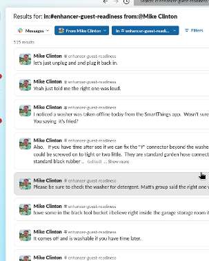 Searching the channel for posts from Mike shows years of coaching replies